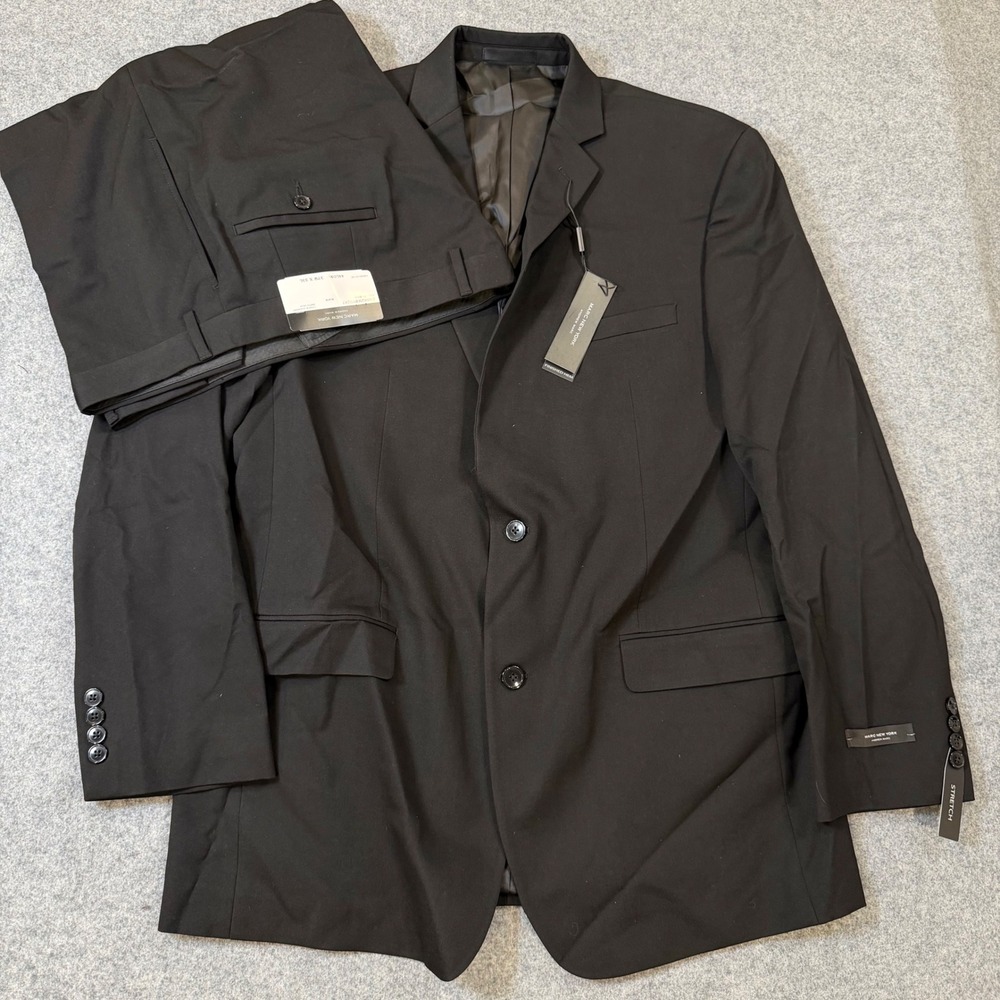 Marc New York Andrew Marc Casselman Black 2-Piece Suit 44L 37W CASS2MBV0287